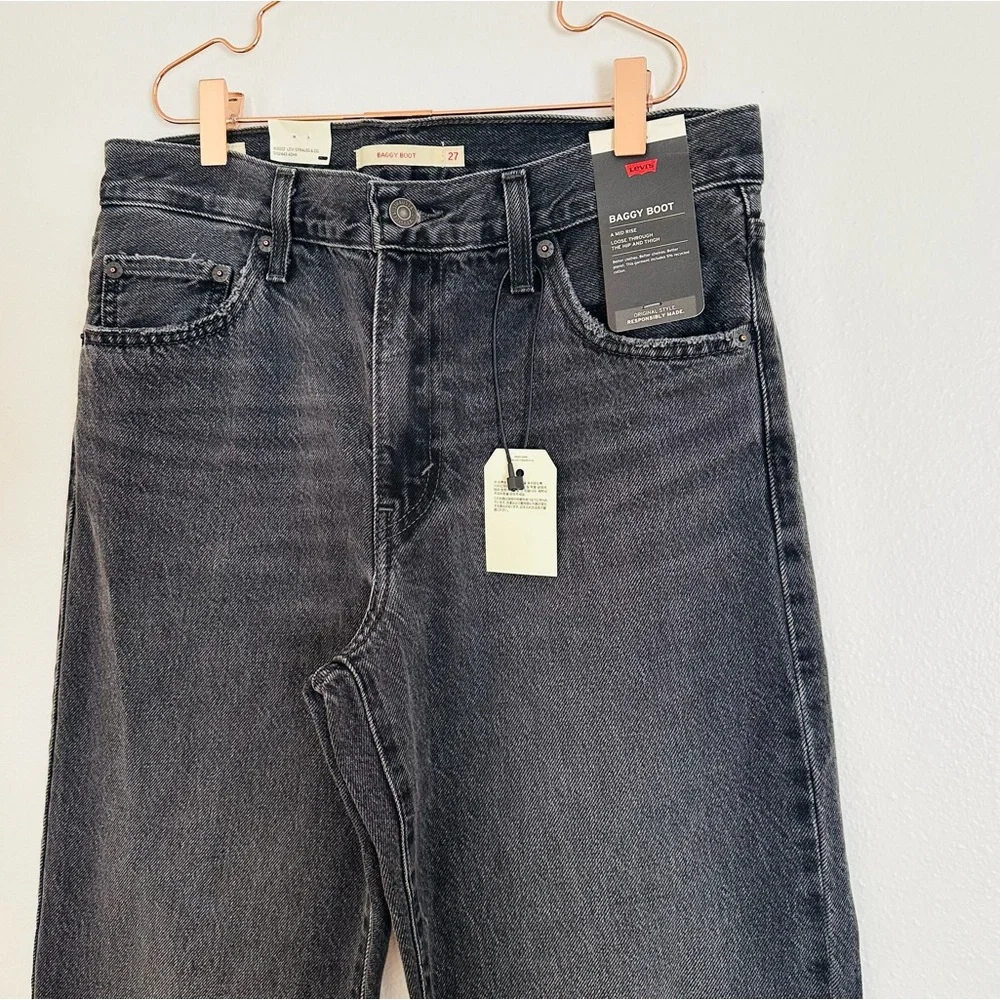 New Levi's Baggy Boot Jeans mid rise premium - Picture 9 of 11